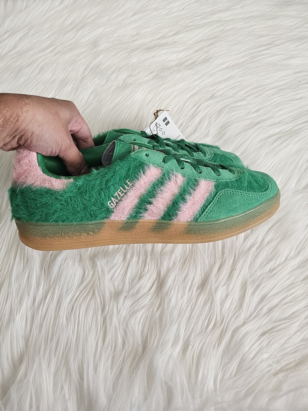 Adidas Gazelle Indoor Green / Glow Pink / Gum